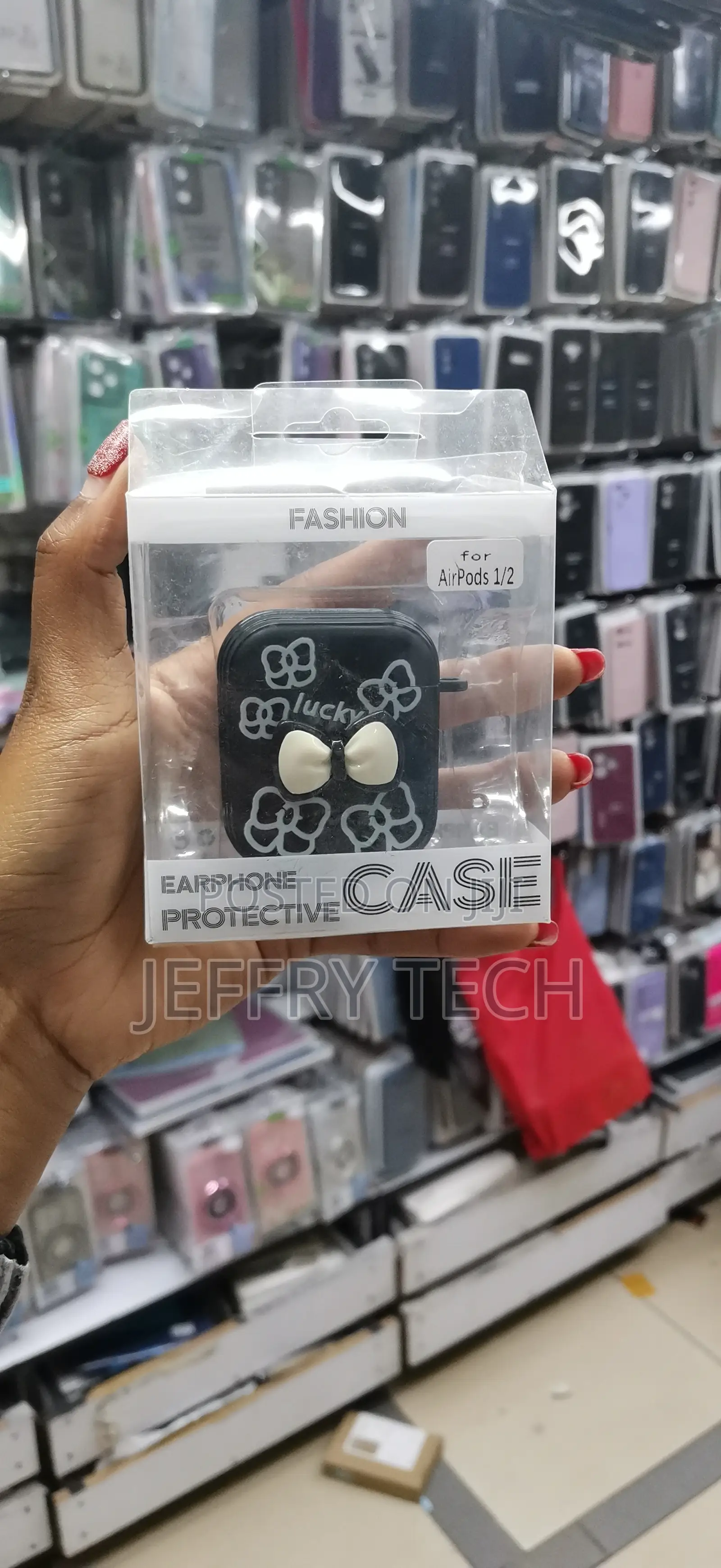 Apple Air Pods 1 2 Cute 3d Bow Tie Design Shockproof Soft Case