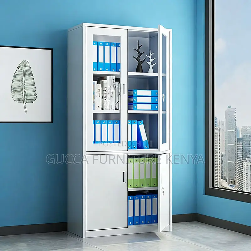 2-door Half Glass Office Document Cabinet