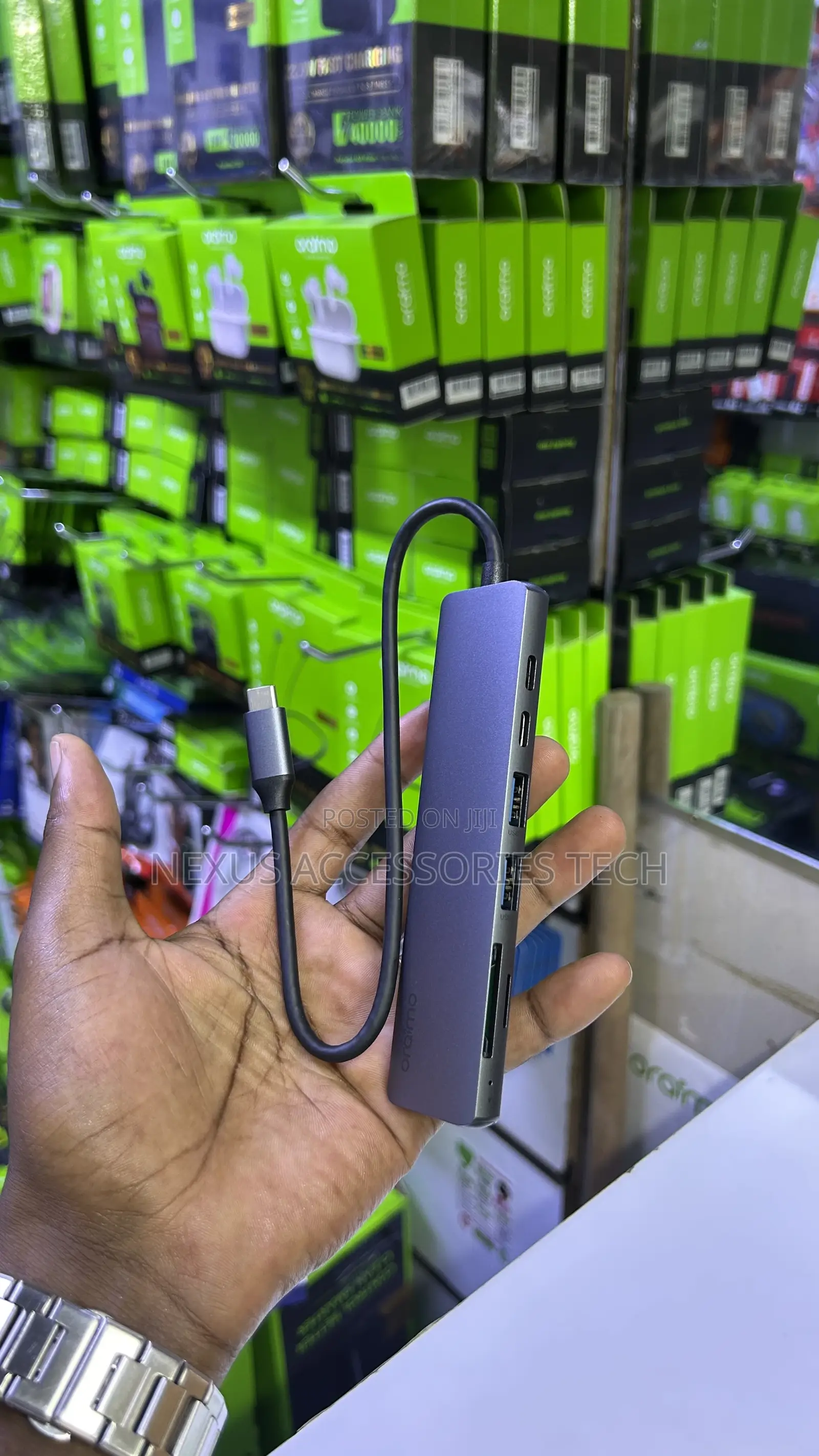 Usb-C to Hdmi Multiport Hub 7-in-1 Oraimo Powertrans