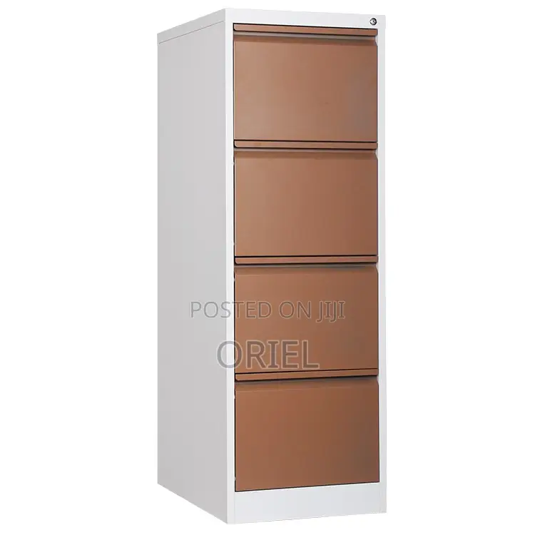 Modern Vertical Office Cabinet : 4 Drawer Metal Filing Cabinet