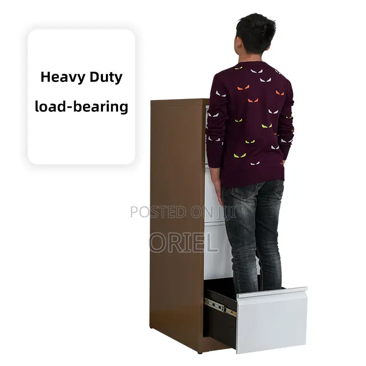 Modern Vertical Office Cabinet : 4 Drawer Metal Filing Cabinet