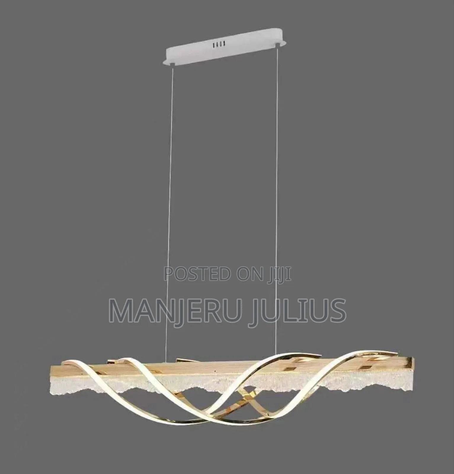 Led Elegant Straight Chandelier