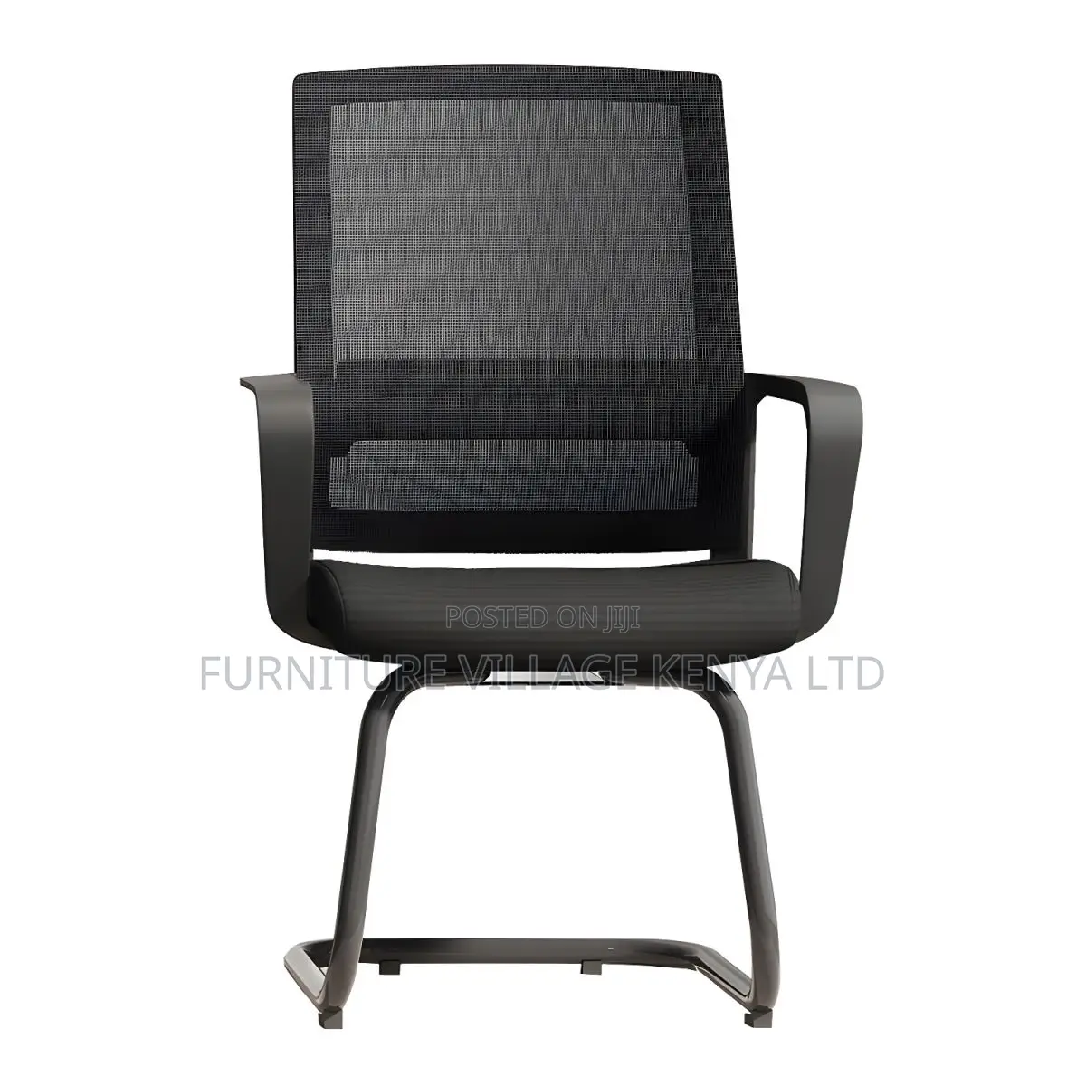 Mid Back Home Office Chair Black Frame Modern Conference Chair