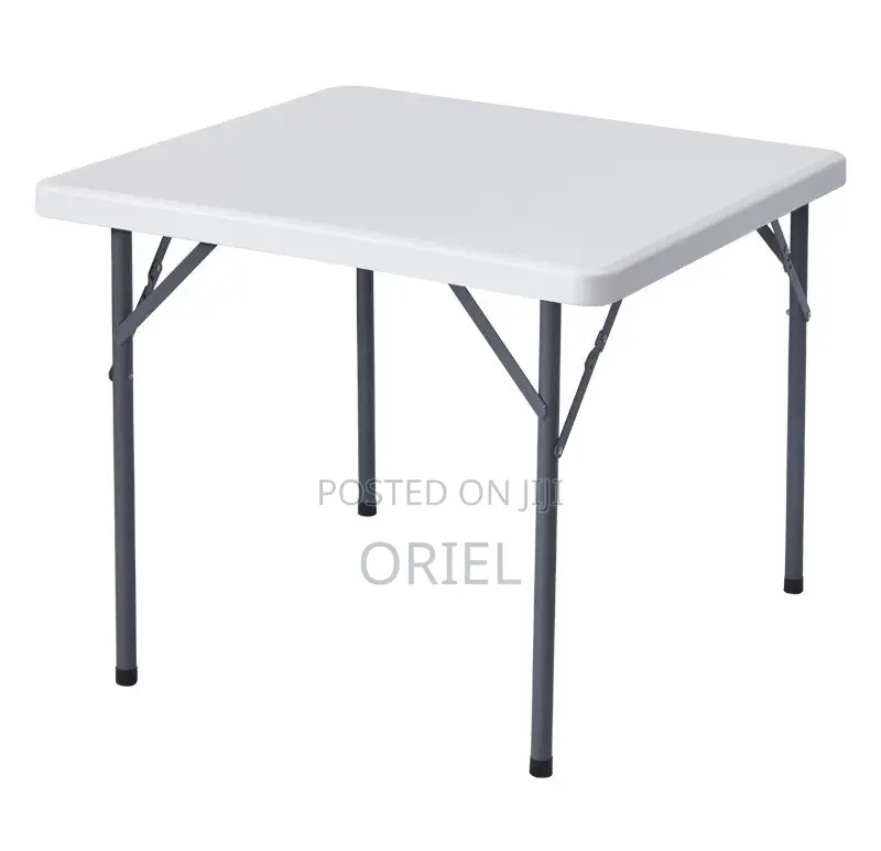 Picnic Foldable Table : 90cm Square Foldable Plastic Table