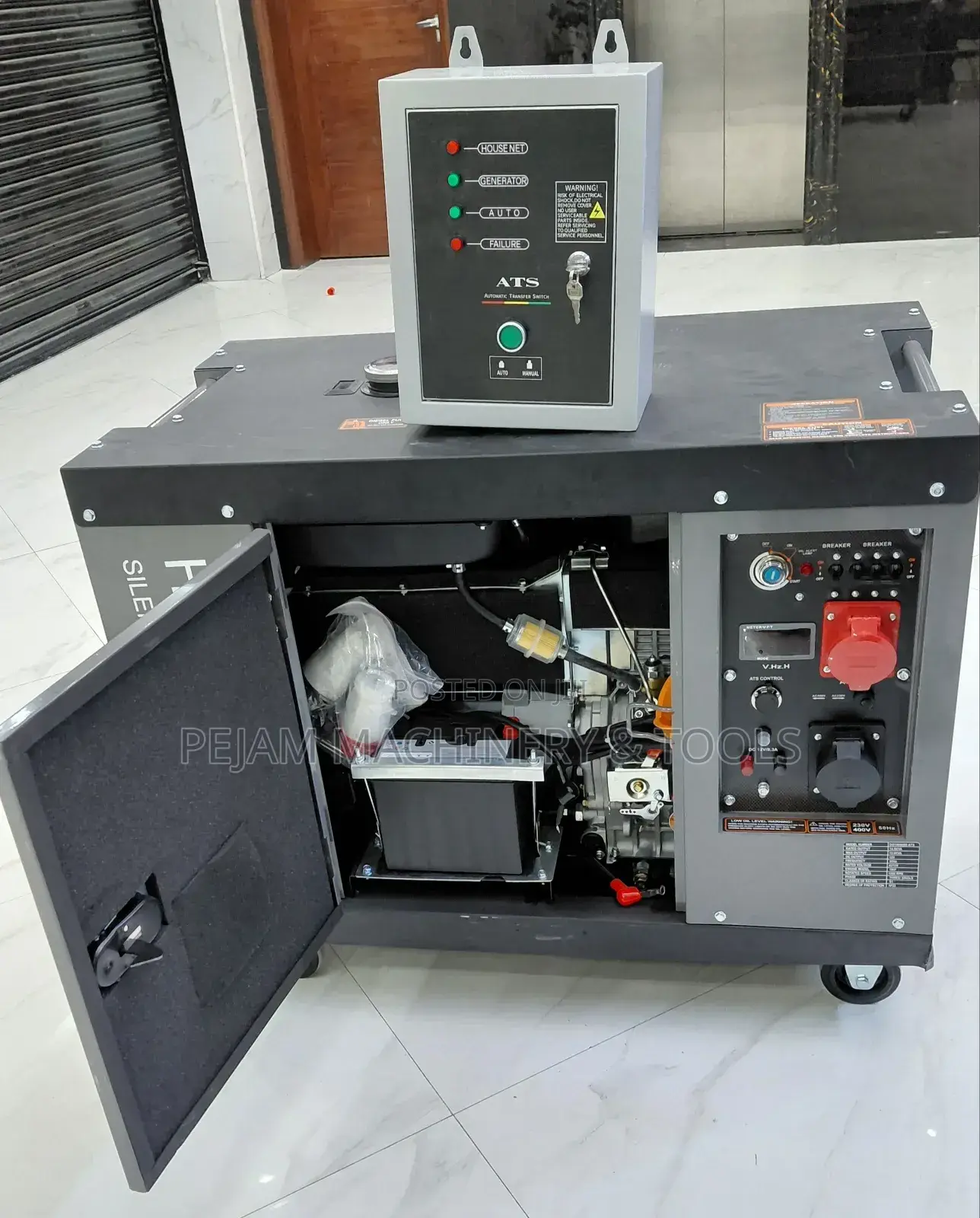 Cigma-Uk 15kva Silent Diesel Three Phase Generator With Ats