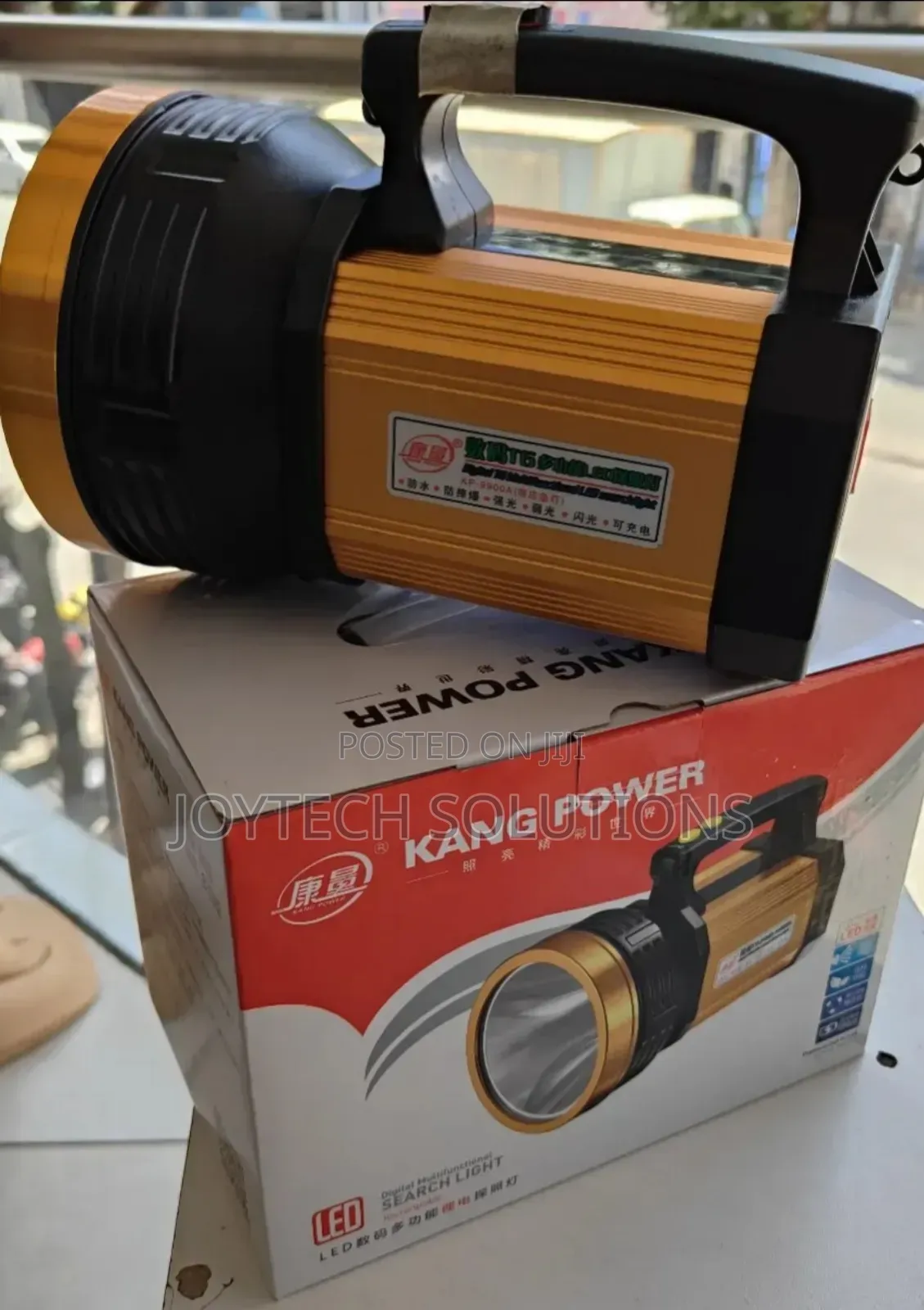 Industrial Rechargeable Torch . Kangpower Aluminium Search Light 120w
