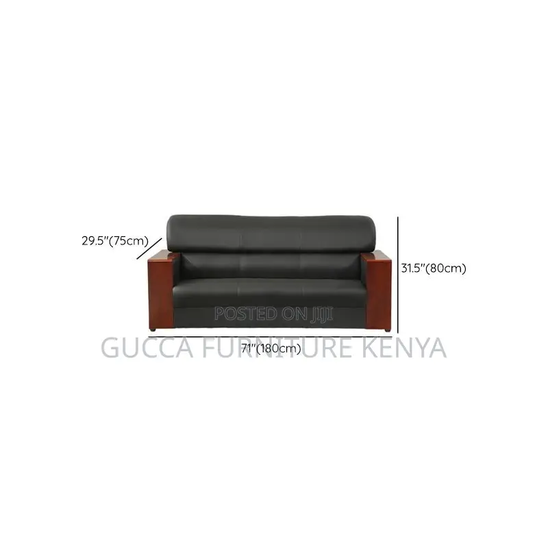Executive 5-seater Leather Reception Office Sofa