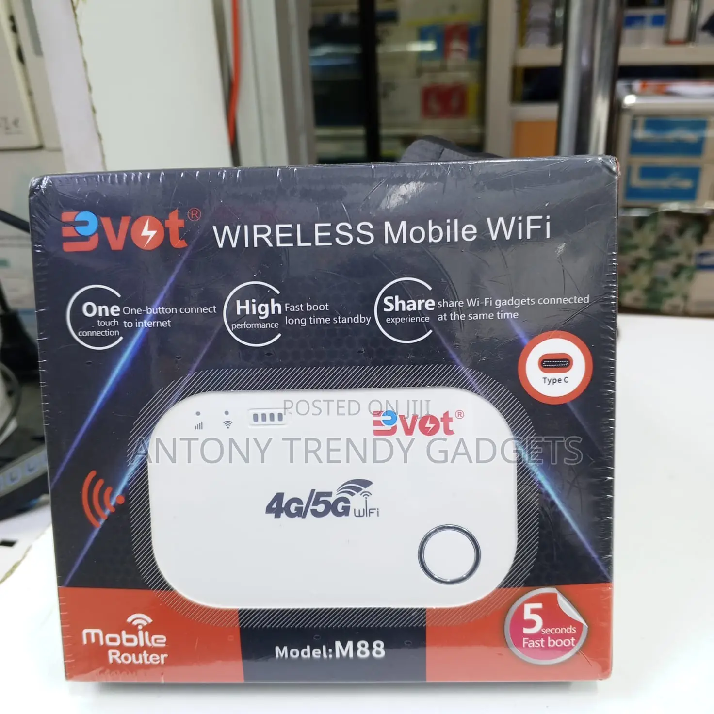Bvot 4g/5g Mifi Fast Portable Internet Hotspot