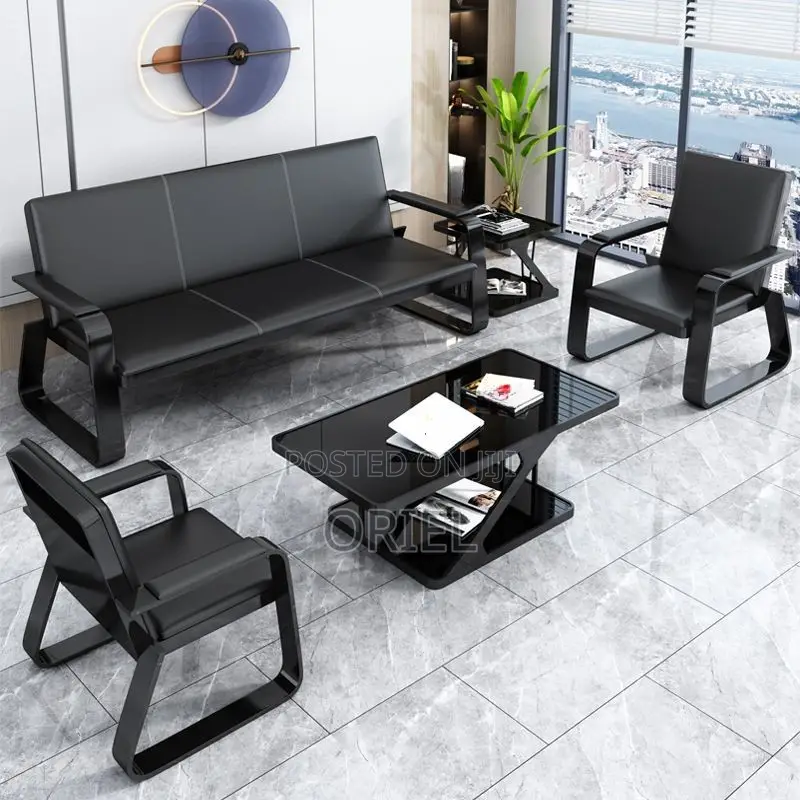Office 5-Seater Reception Sofa Set