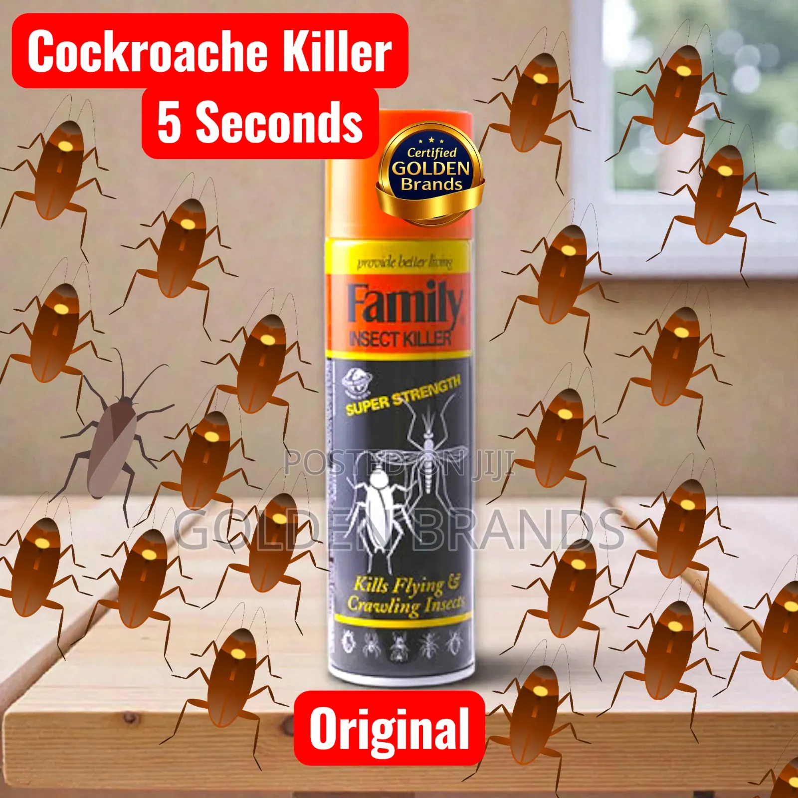 Super Fast Cockroaches Killer Spray 5 Seconds , Also All Other Insects