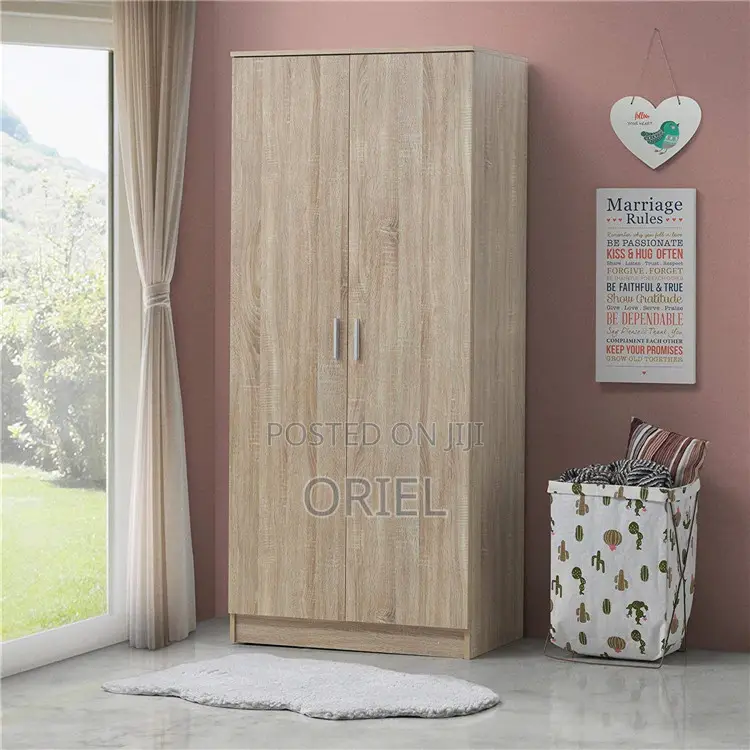Modern Cabinet : 2-Door Modern Wooden Wardrobe Cabinet