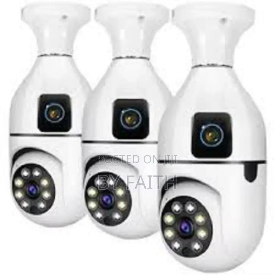 Wireless V380 Pro 1080p Full Hd 2mp PTZ Dual Lens Wifi Bulb Camera