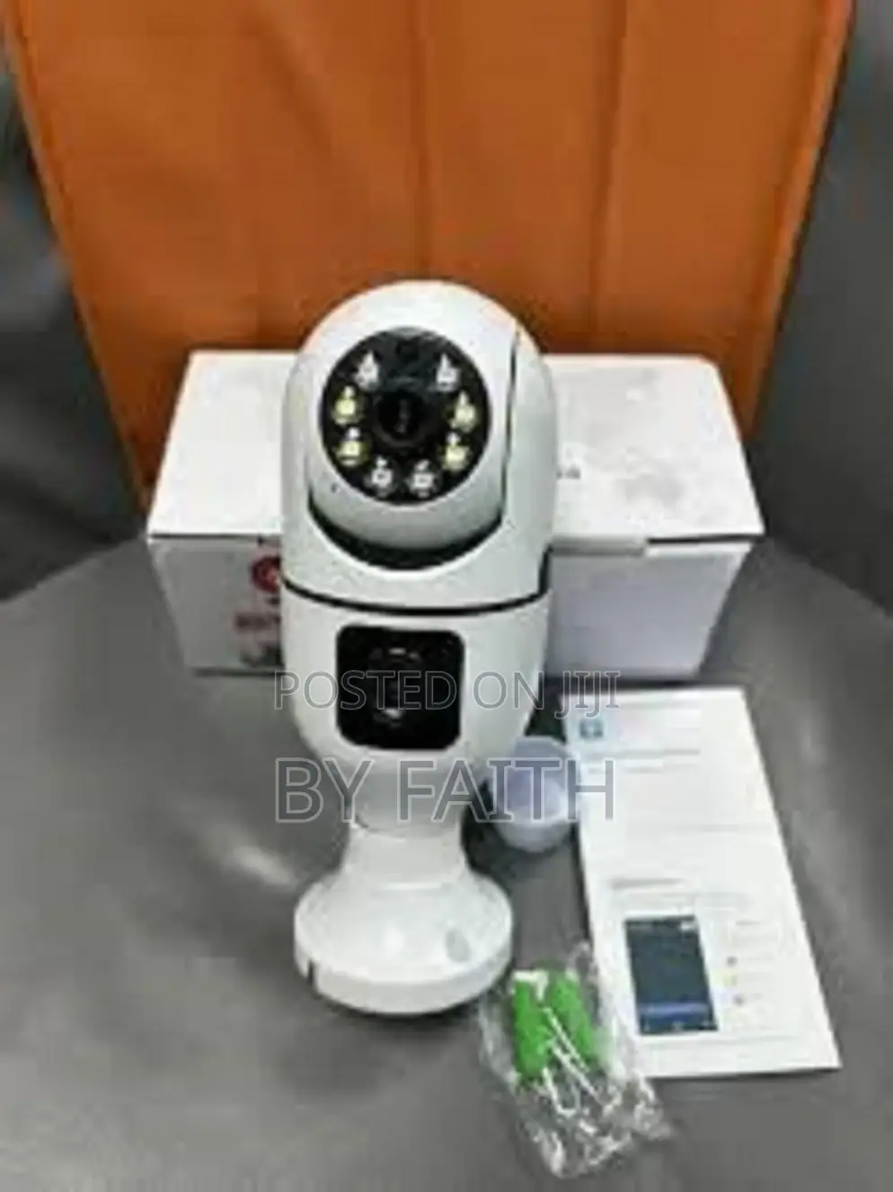 Indoor Security V380 Pro 1080p 2mp PTZ Dual Lens Wifi Bulb Camera