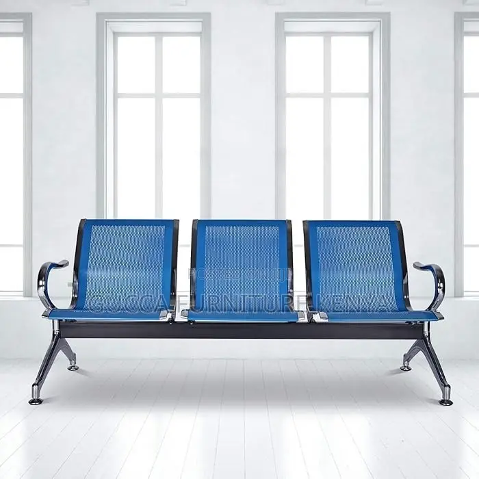 3-seater Metallic Office Reception Waiting Bech