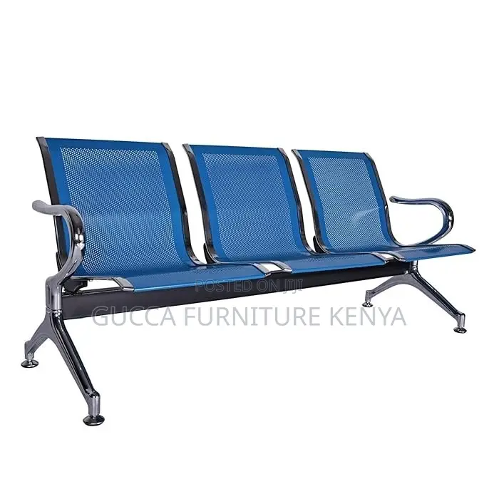 3-seater Metallic Office Reception Waiting Bech