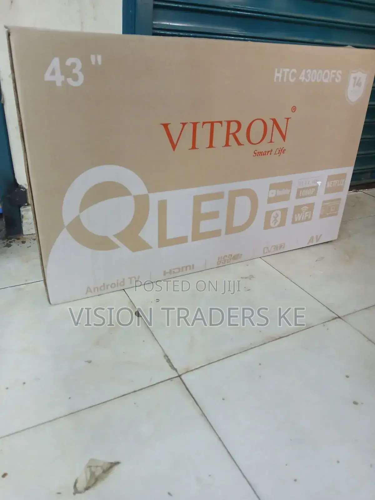 Vitron 43 "Inches Smart Android Qled Frameless Tv Bluetooth Netflix