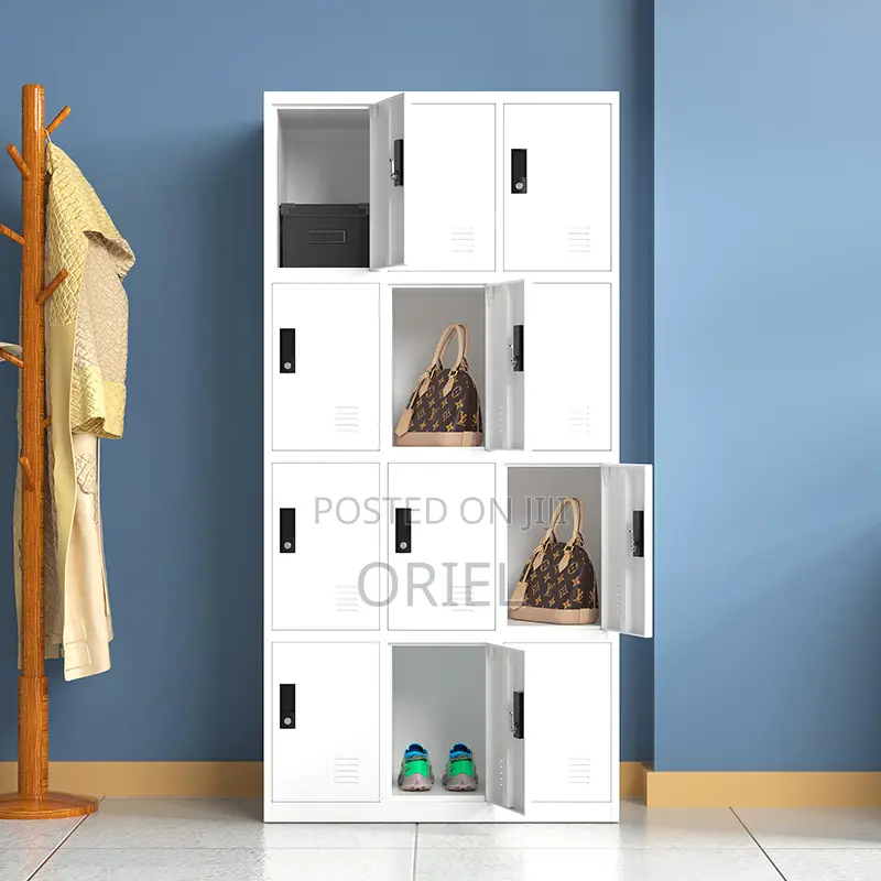 Office Cabinet : 12-Door Modern Office Steel Cabinet