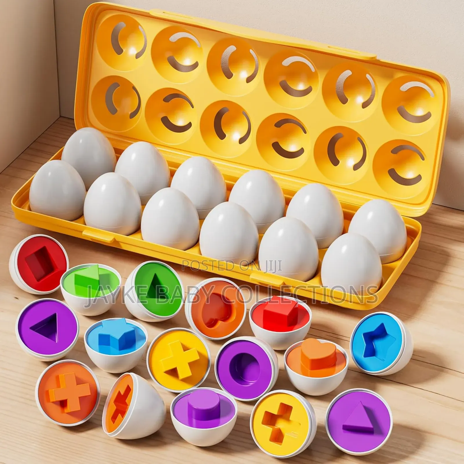 Toddler Shape Color Matching Eggs | Ages 1–4 | Skill Builders