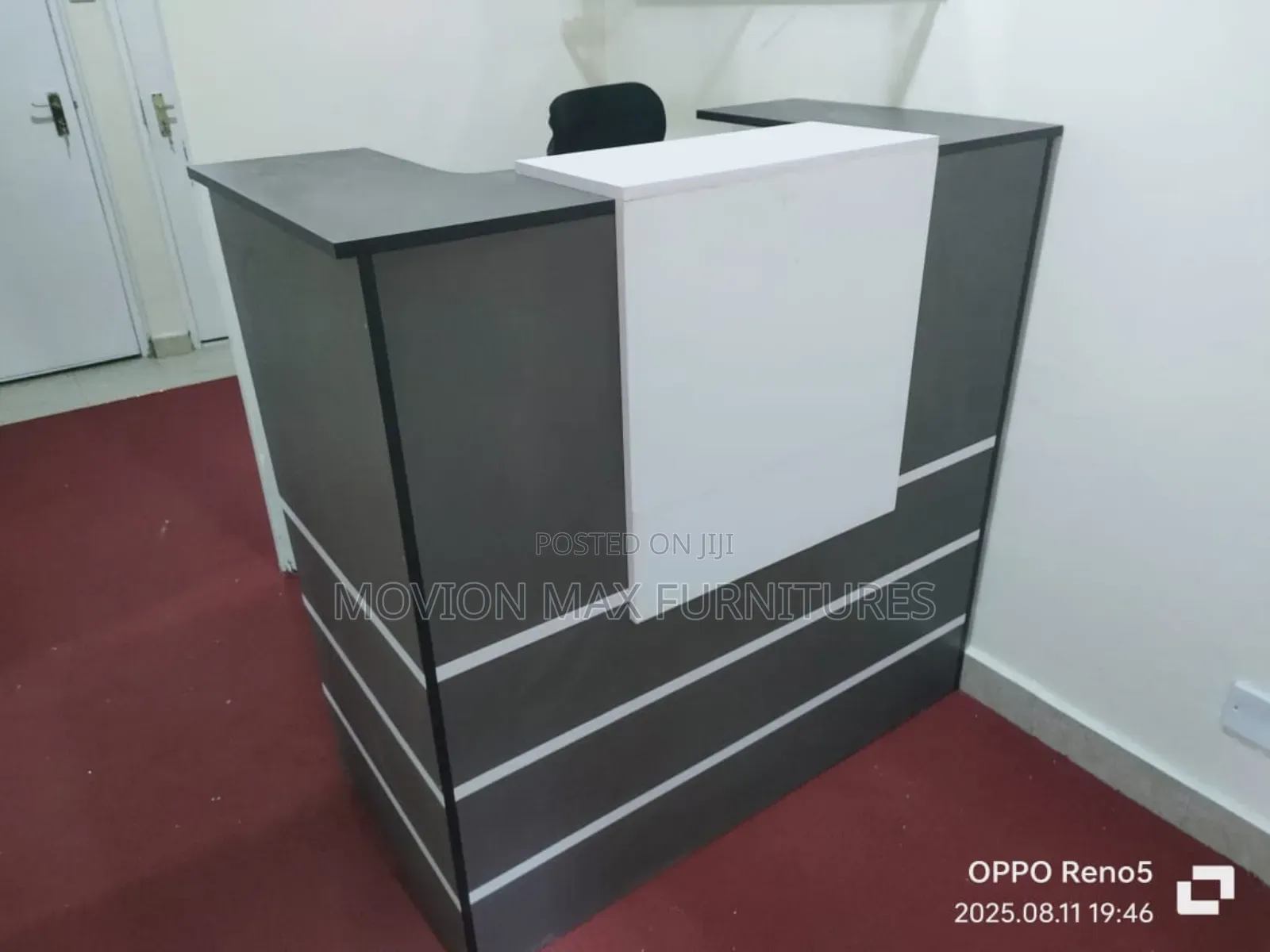 Grey Office Reception Desk