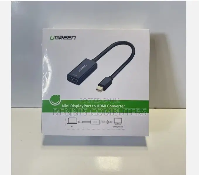 Ugreen Mini Displayport to Hdmi/Vga/Dvi Converter (Black) - Md114