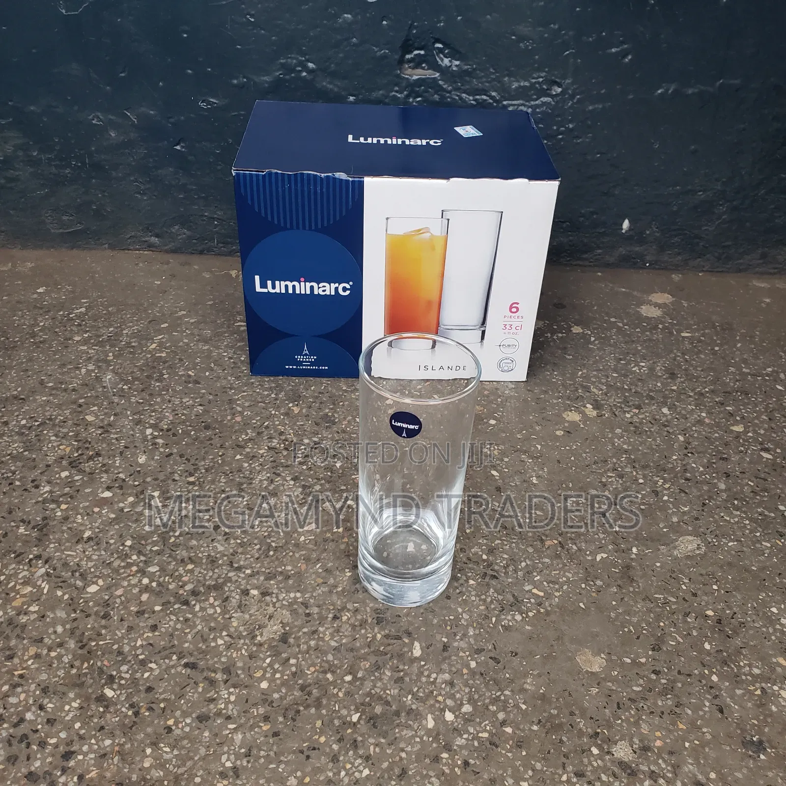 Luminarc Islande Glasses 6pc / High Ball Water Juice Glasses