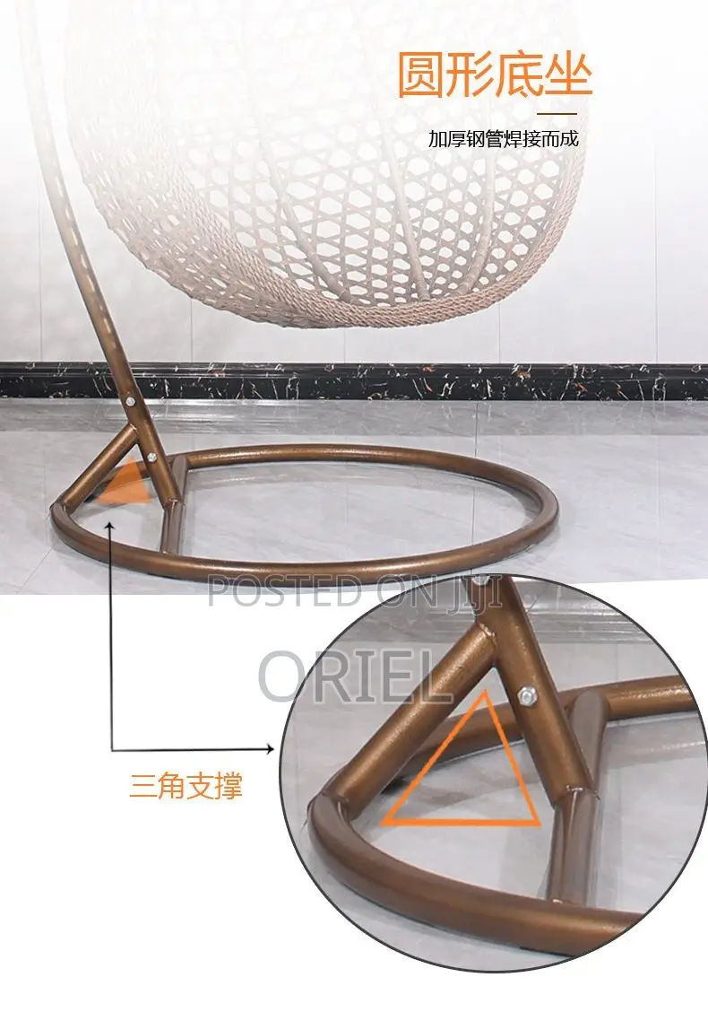 Outdoor Chair : Modern Hanging Egg-Shaped Hammock Swing Chair