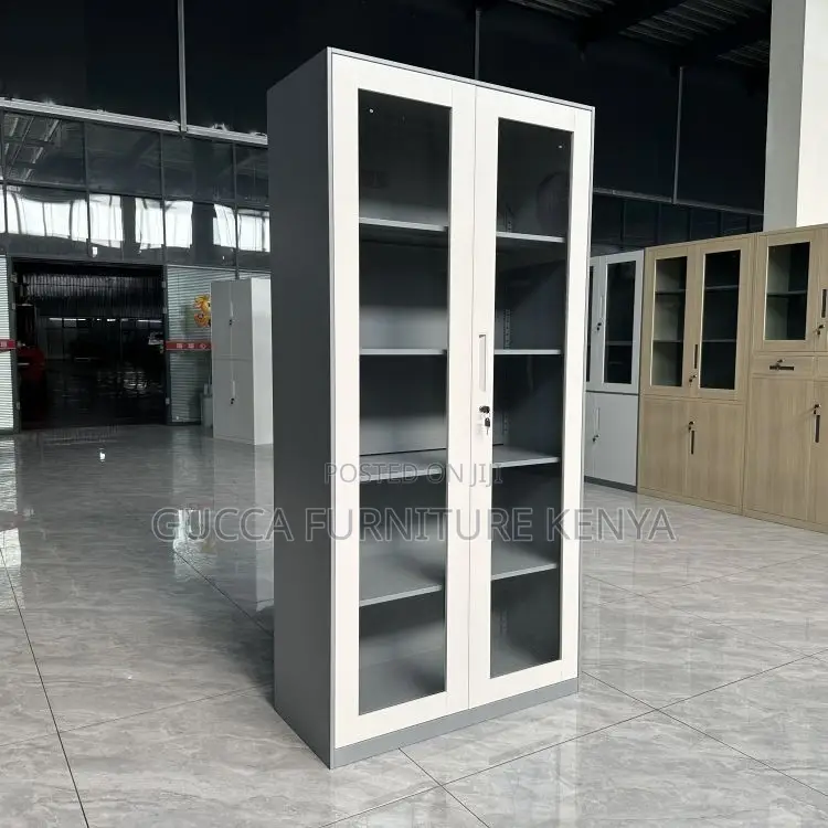 2-door Metallic Office Display Cabinet