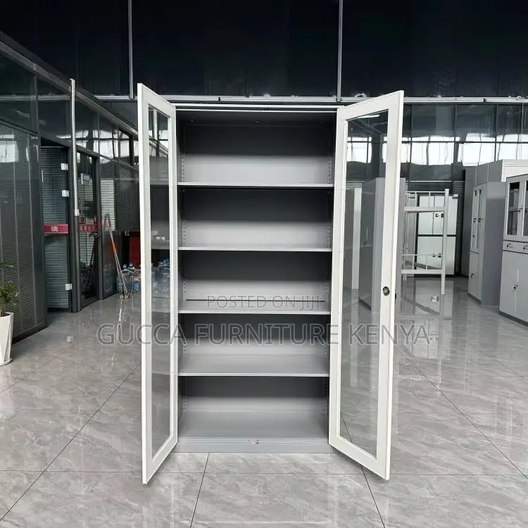 2-door Metallic Office Display Cabinet