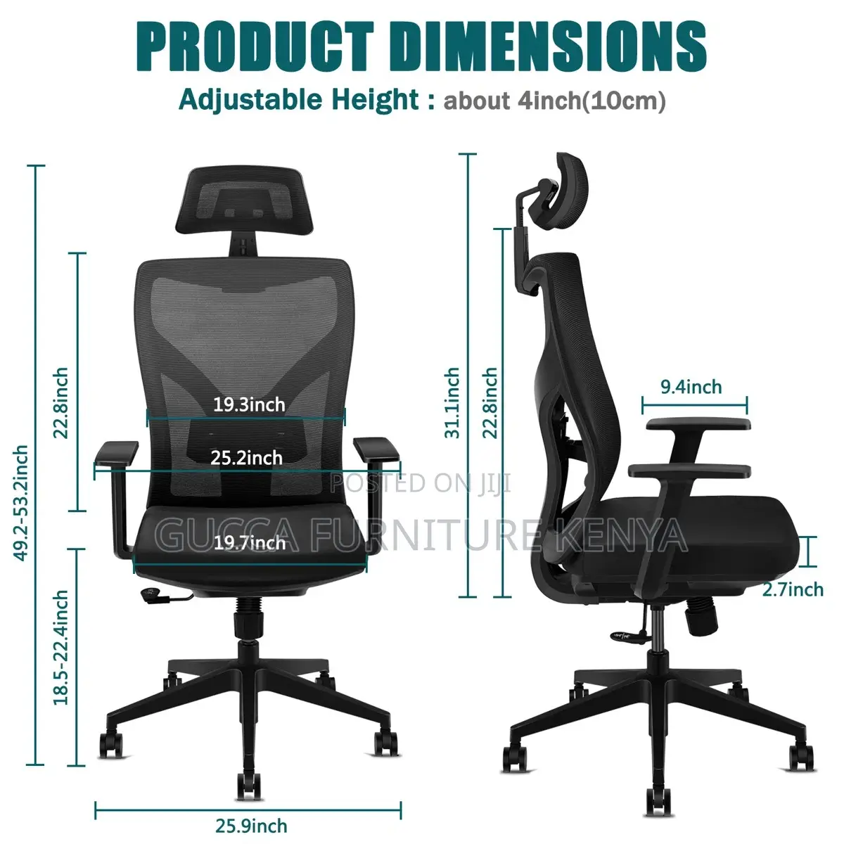 Ergonomic Swivel Office Desk Chair