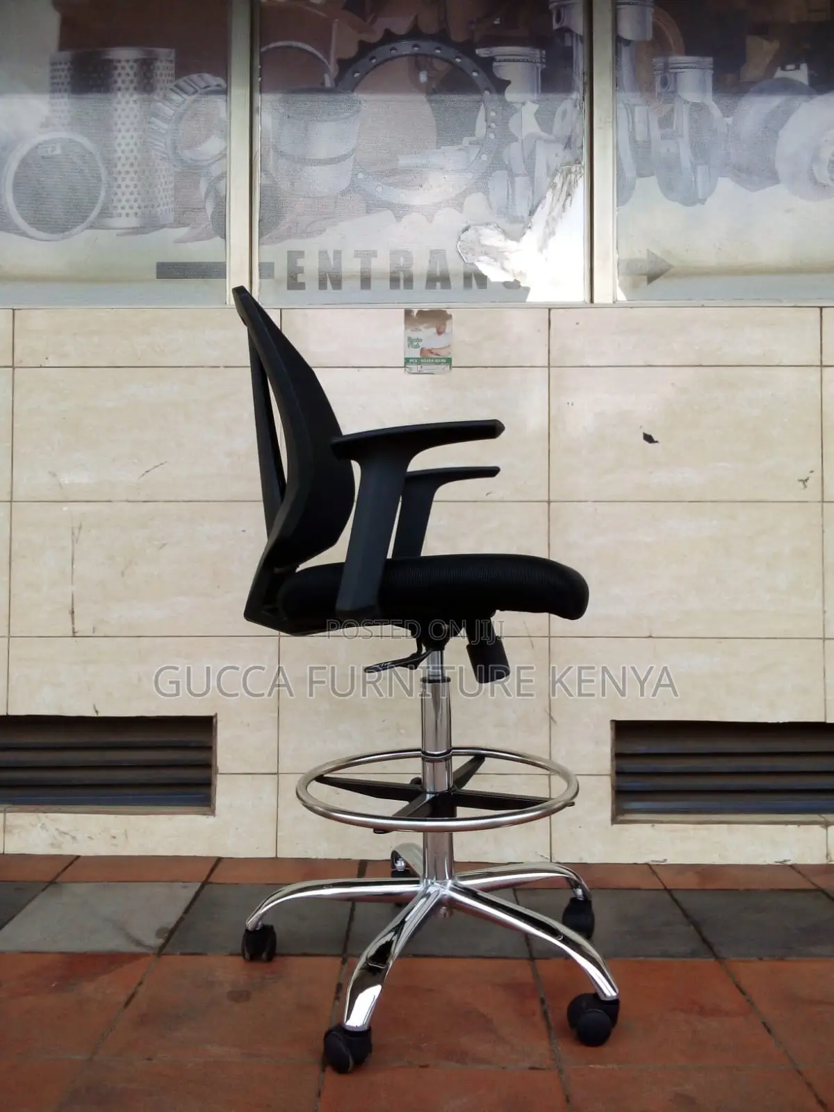 Height Adjustable Mesh Cashier Desk Chair
