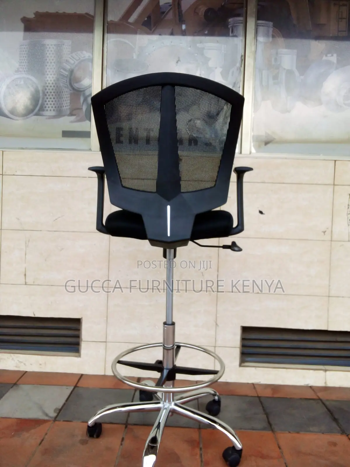 Height Adjustable Mesh Cashier Desk Chair