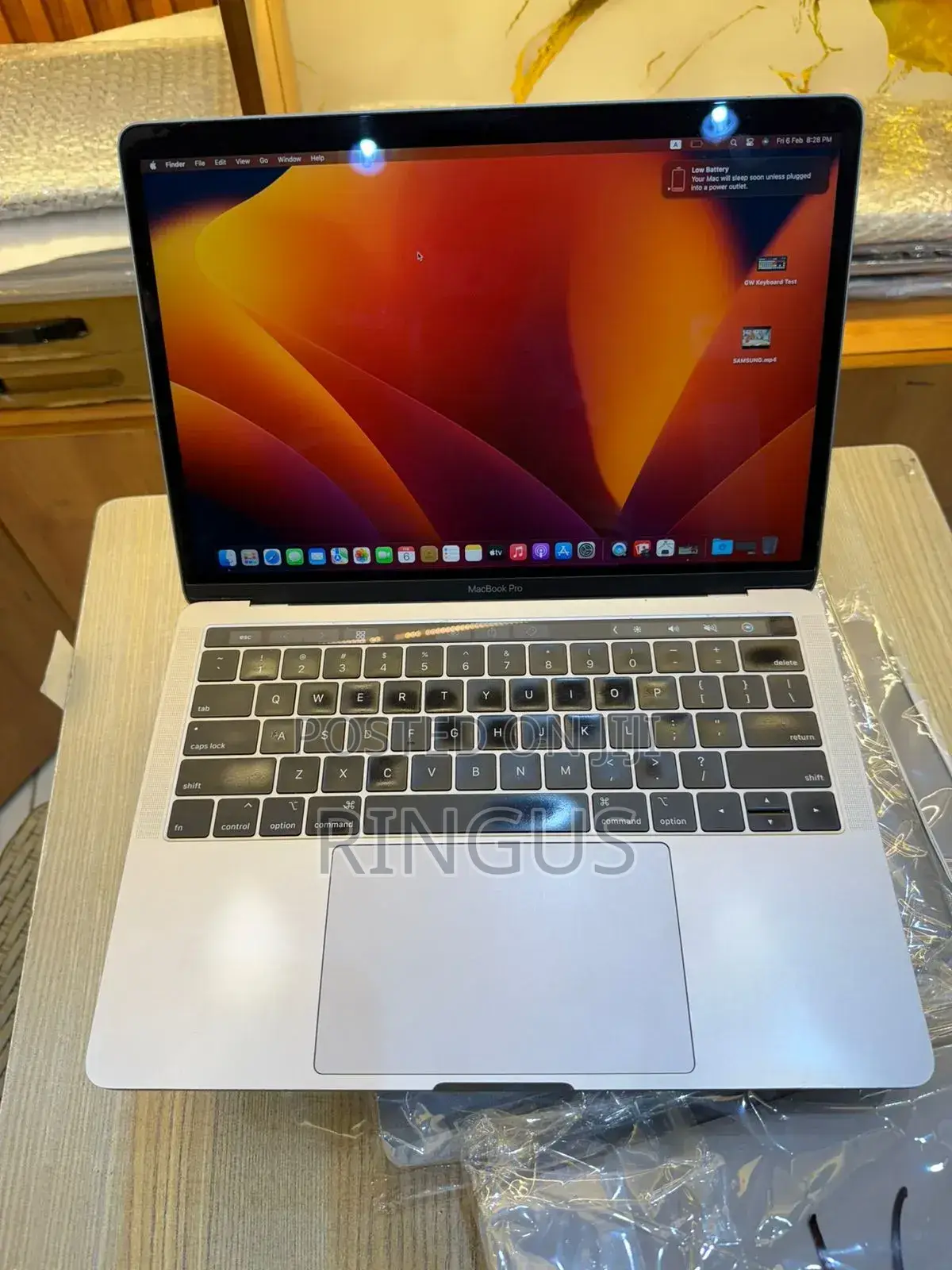 Laptop Apple MacBook Pro 2019 16GB Intel Core I7 SSD 256GB
