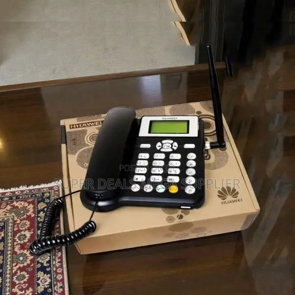 Huawei Fixed GSM Desktop Phone Sim Based Landline With Inbuilt Battery