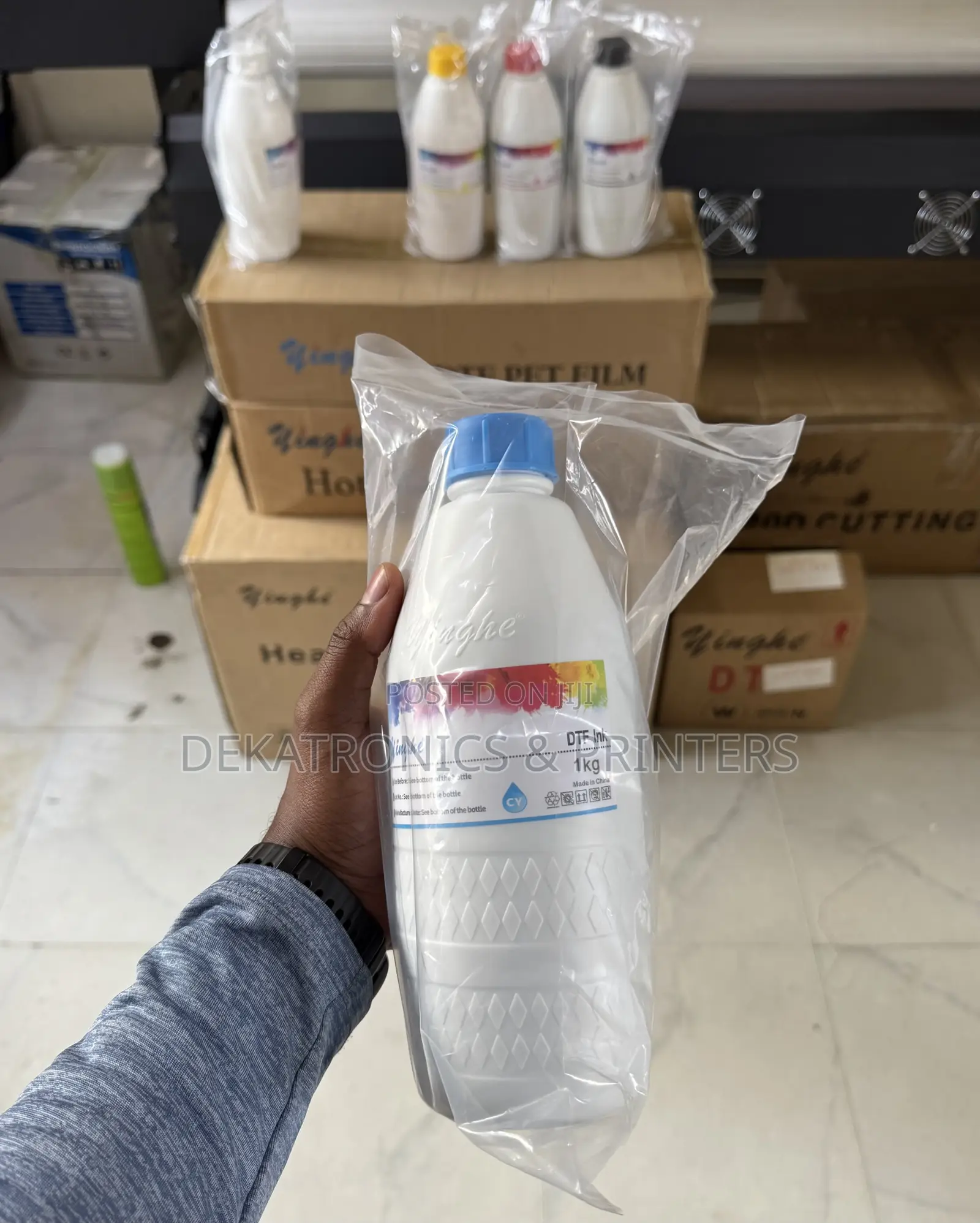 Yinghe 1 Litre Xp600 Cyan DTF Ink
