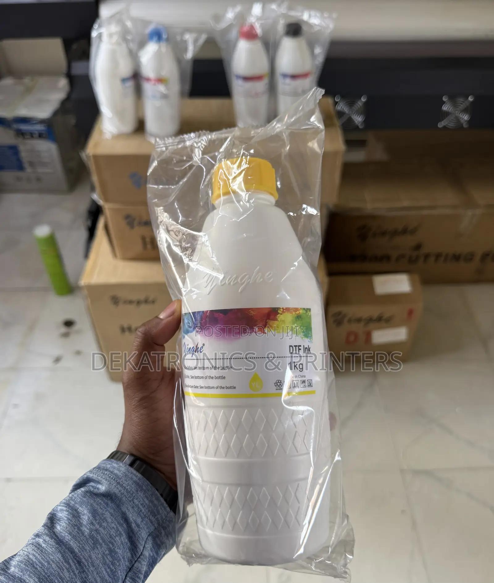 Yinghe 1 Litre Xp600 Yellow DTF Ink