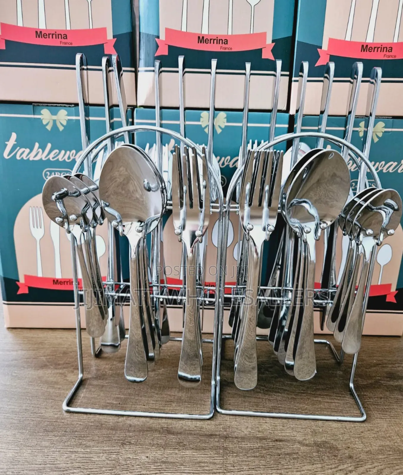 24 Pieces Stainless Steel Cutlery Set