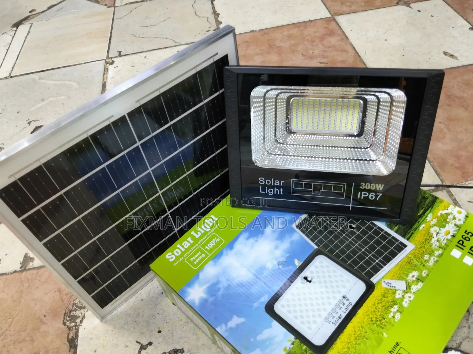 Ip 67 Super Bright Led Solar Floodlight 300 Watts + Panel