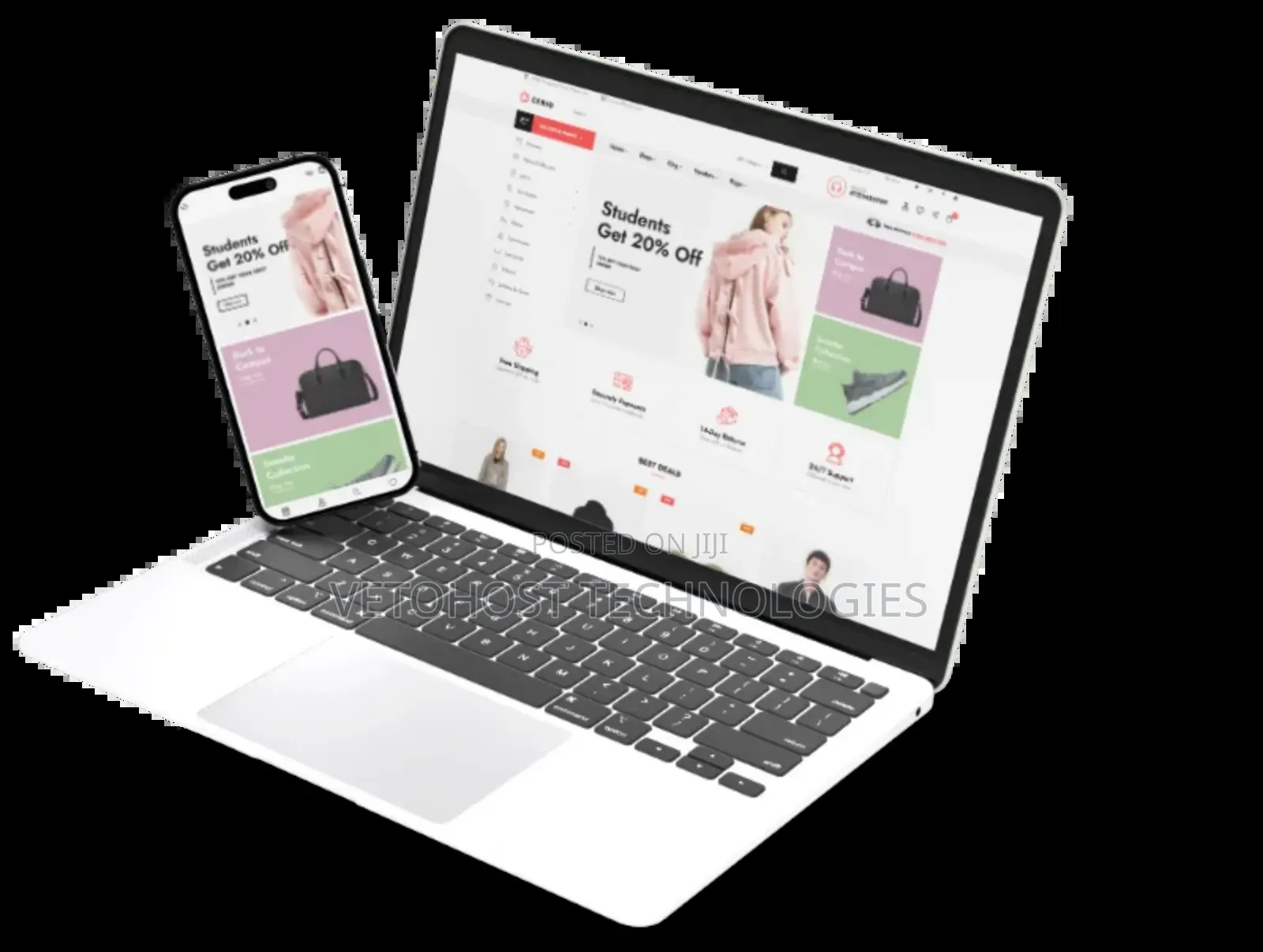 Business Website - Get Your E-Commerce Online + Free Domain + Hosting