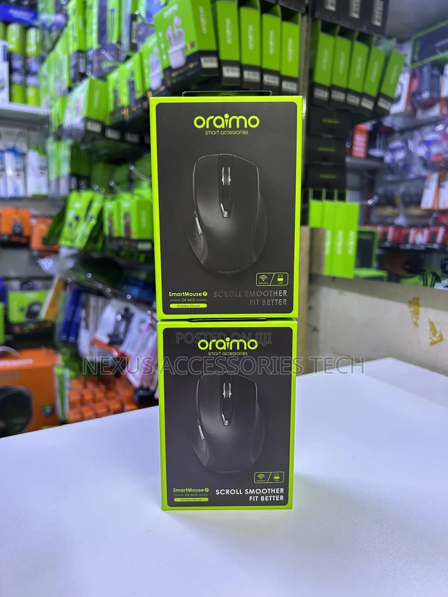 Oraimo Wireless Mouse of-M10 | Silent Click Usb Mouse for Laptop Pc