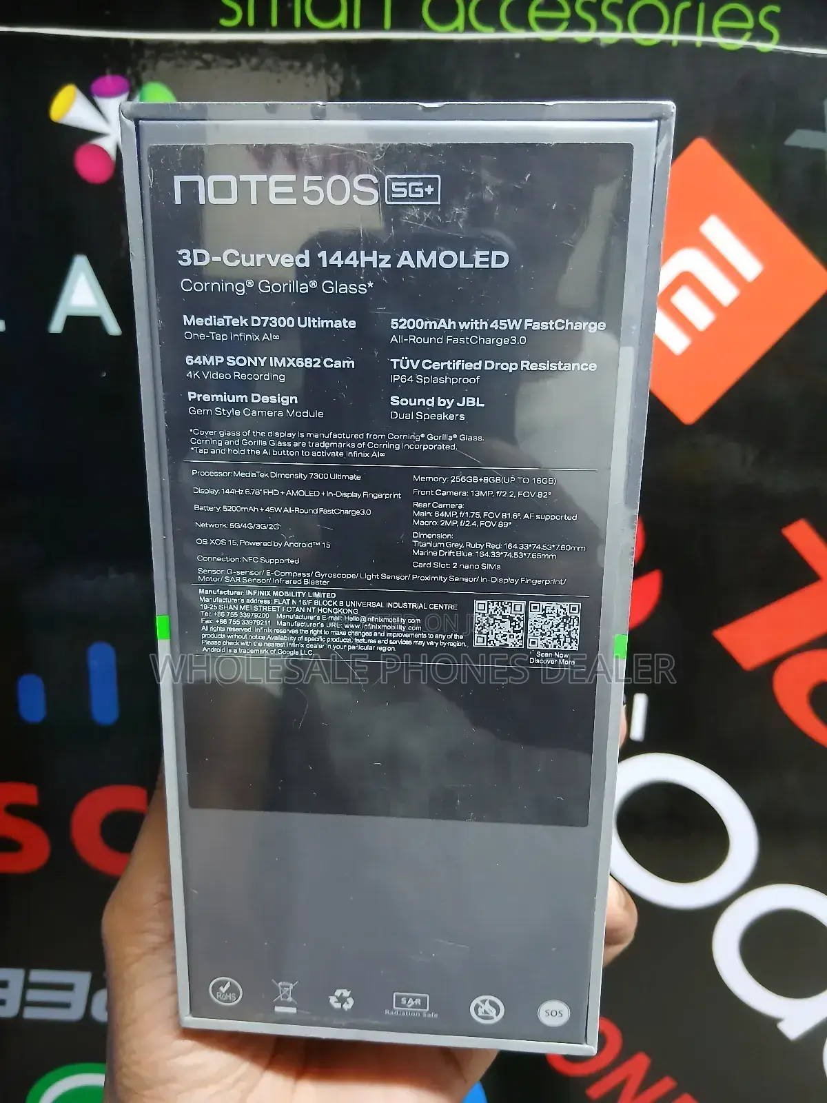 New Infinix Note 50s 256 GB Red