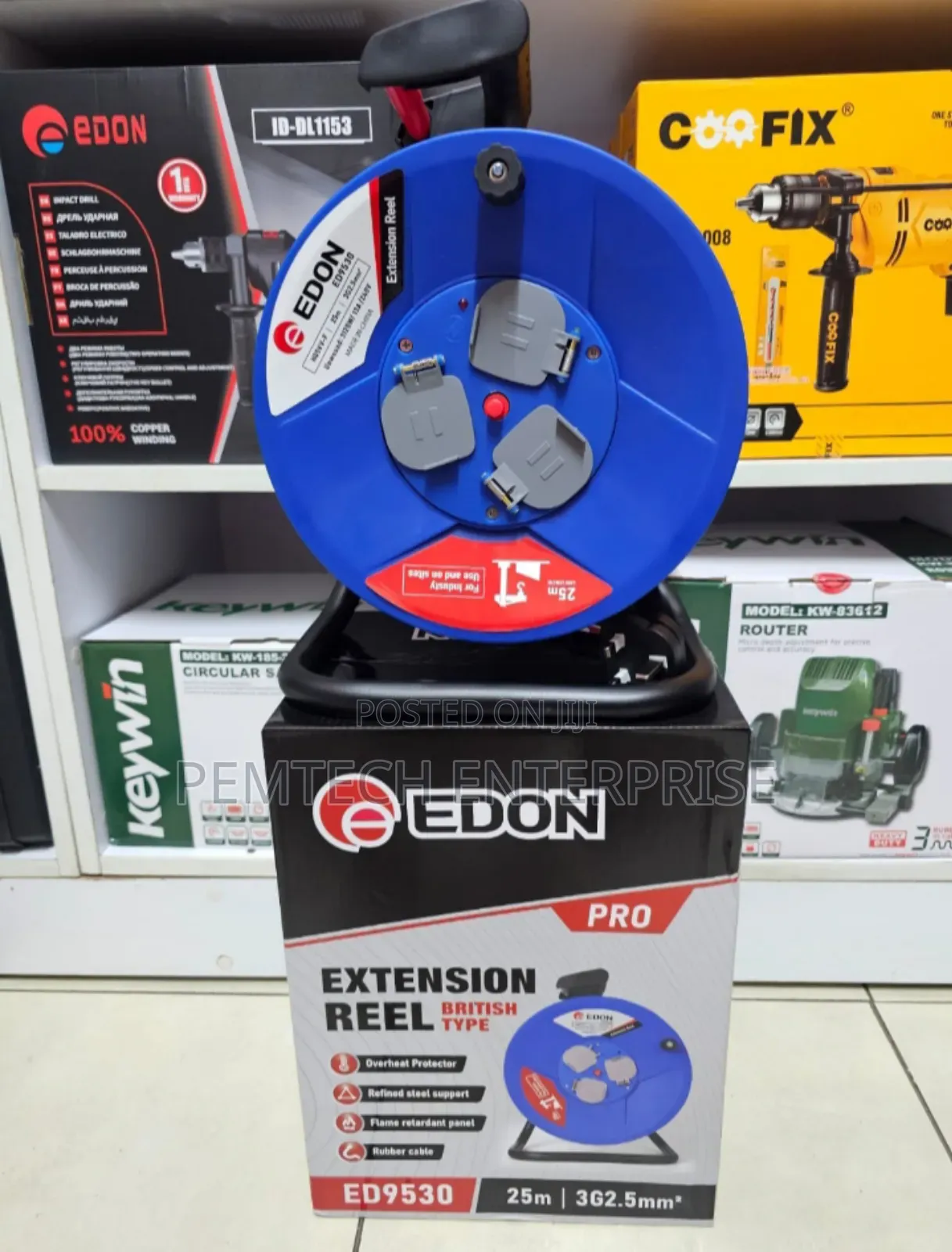 Edon Pro British Type Extension Reel (Model Ed9530)