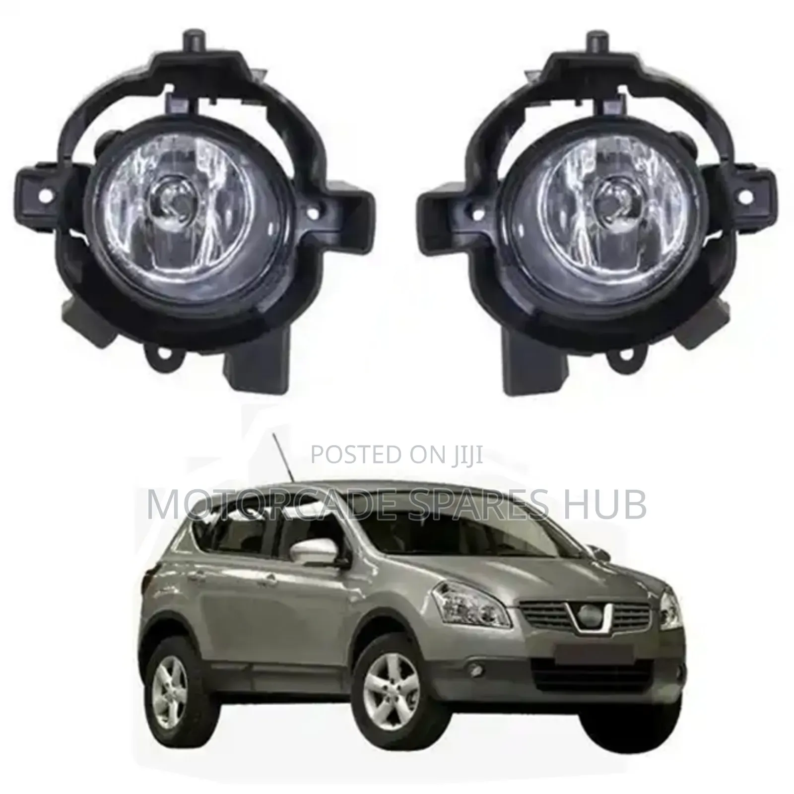 Nissan Dualis Fog Lights Set With Holders