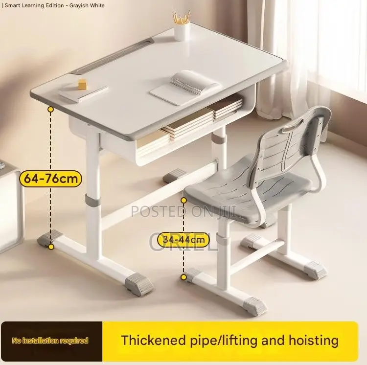 Kids Furniture; Kids Learning Desk With Matching Chair – Study Play