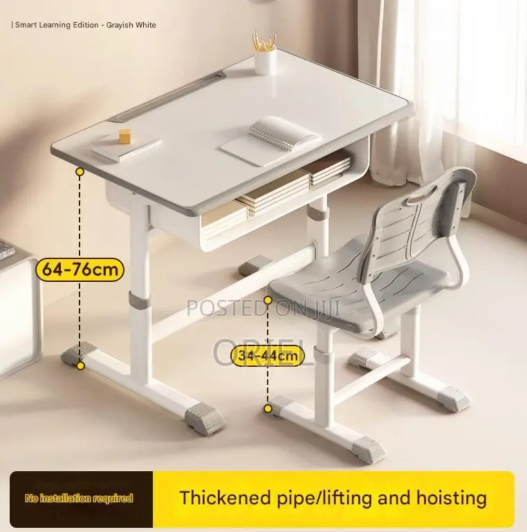 Kids Furniture; Kids Learning Desk With Matching Chair – Study Play