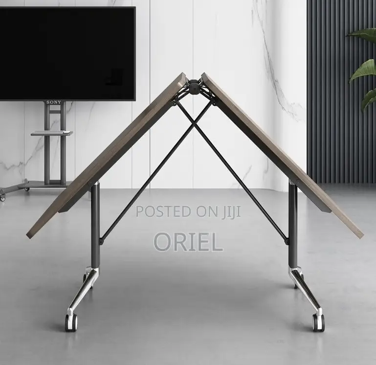 Boardroom Tables; Mobile Folding Conference Table With Lockable Wheels