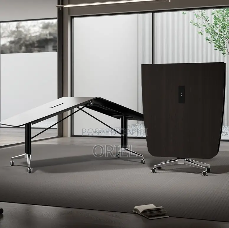 Boardroom Tables; Mobile Folding Conference Table With Lockable Wheels