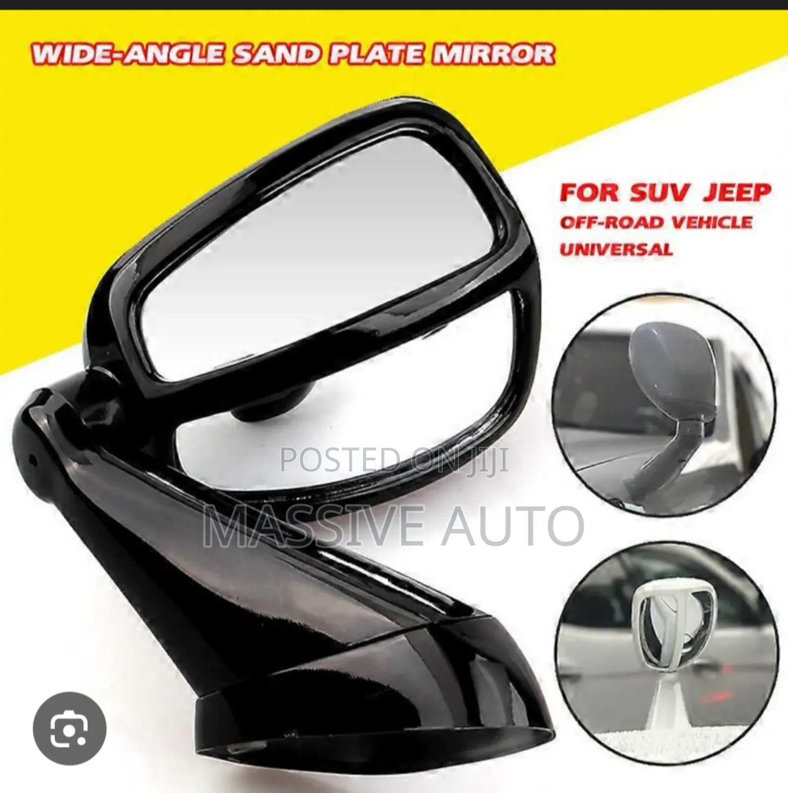 Universal Rear View Mirror/ Bonet Rear View Mirror Under Mirror