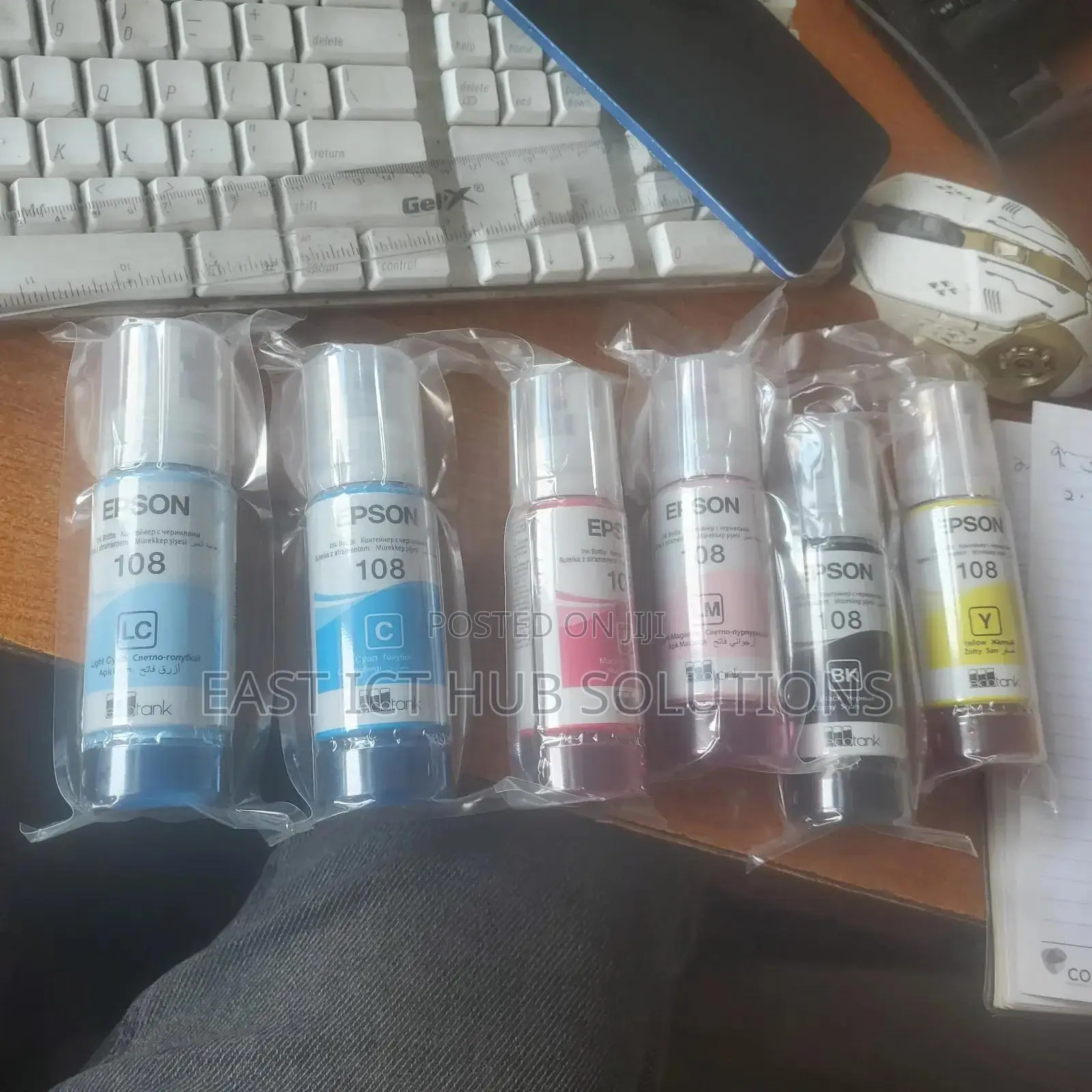 Epson 108 Ecotank Pigment Black Ink Bottle. Original Epson Ink