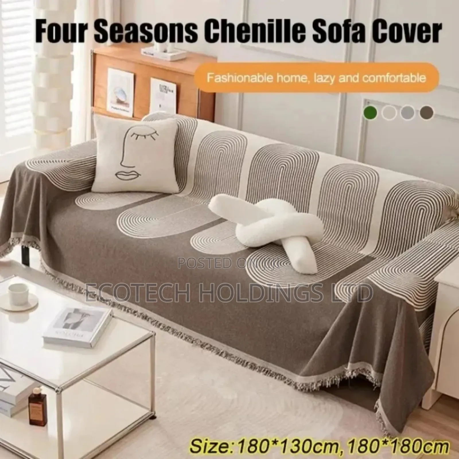 Reversible Chebille Cotton Sofa Covers