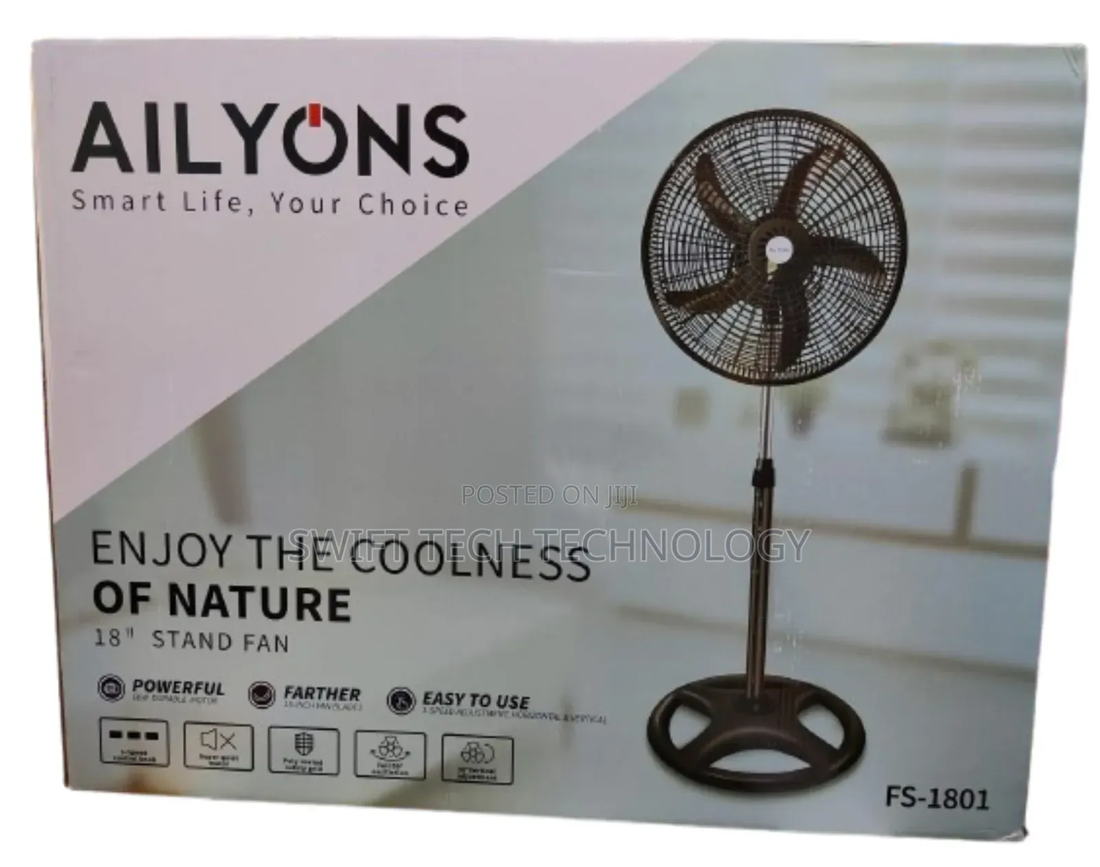 Standing Fan Ailyons 18 Inches With Round Base